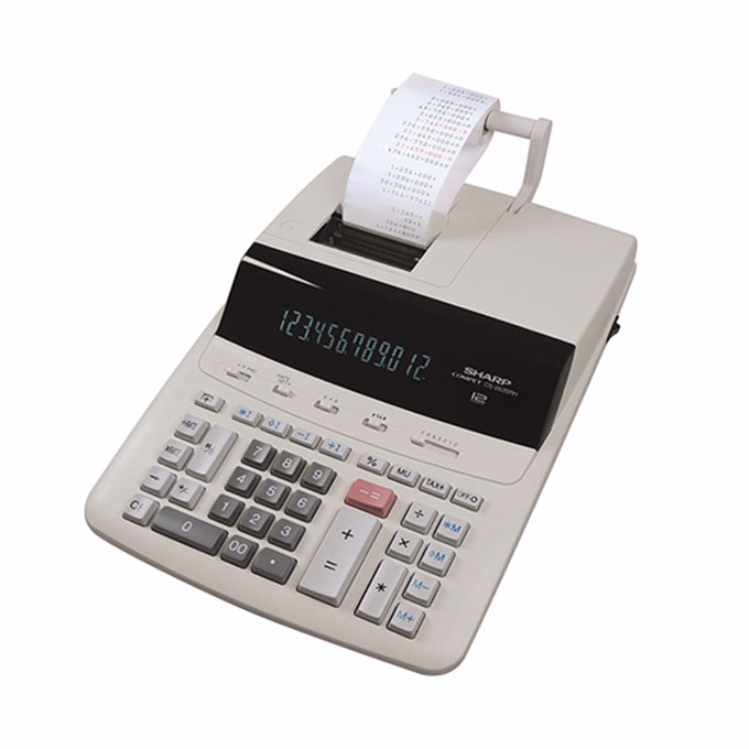 Számológép szalagos SHARP CS-2635RHGYSE 12 digit