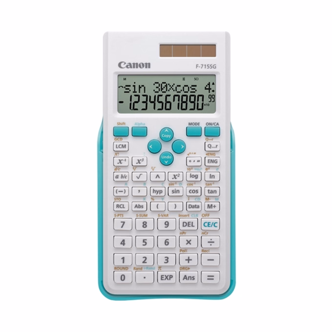 Számológép tudományos CANON F-715SG fehér/kék 250 funkciós 2 soros 10+2 digit