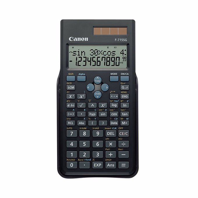 Számológép tudományos CANON F-715SG fekete 250 funkciós 2 soros 10+2 digit