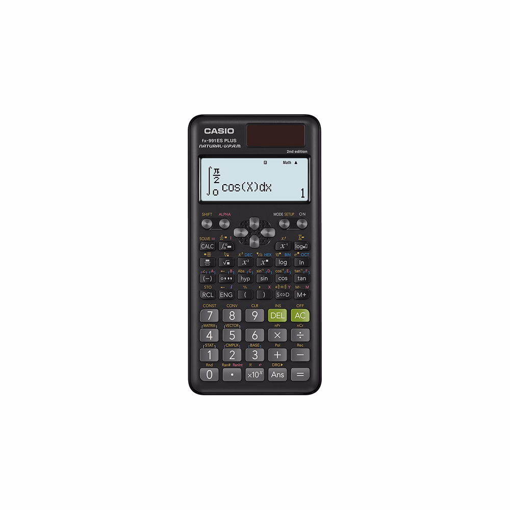 Számológép tudományos CASIO FX 991ES PLUS 2E 417 funkciós 4 soros 15 digites fekete