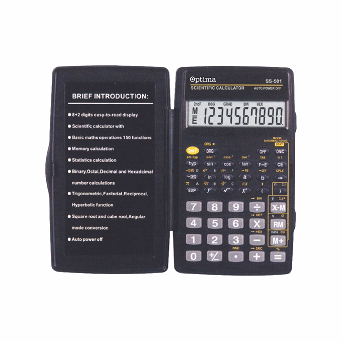 Számológép tudományos OPTIMA SS-501 56 funkciós 10 digit