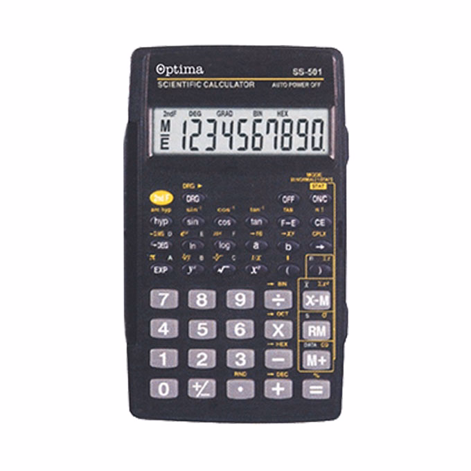 Számológép tudományos OPTIMA SS-501 56 funkciós 10 digit