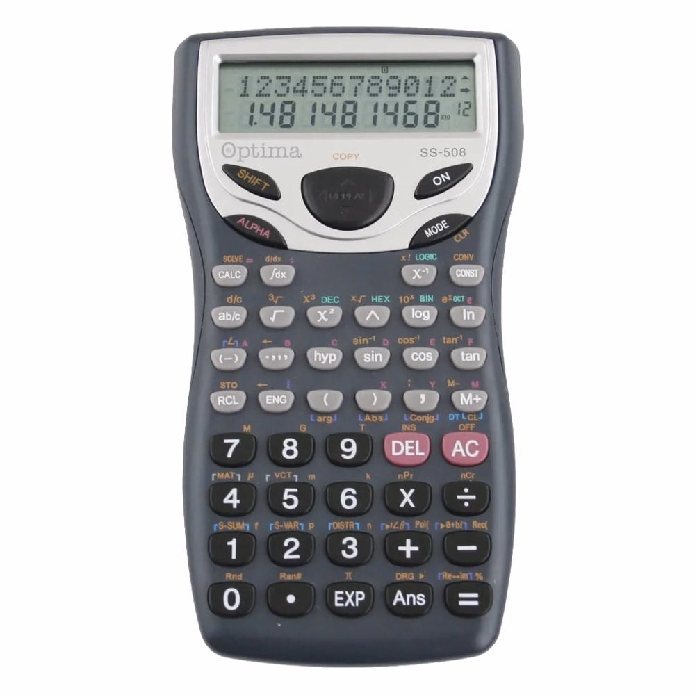 Számológép tudományos OPTIMA SS-508 401 funkciós 2 soros 12 digit