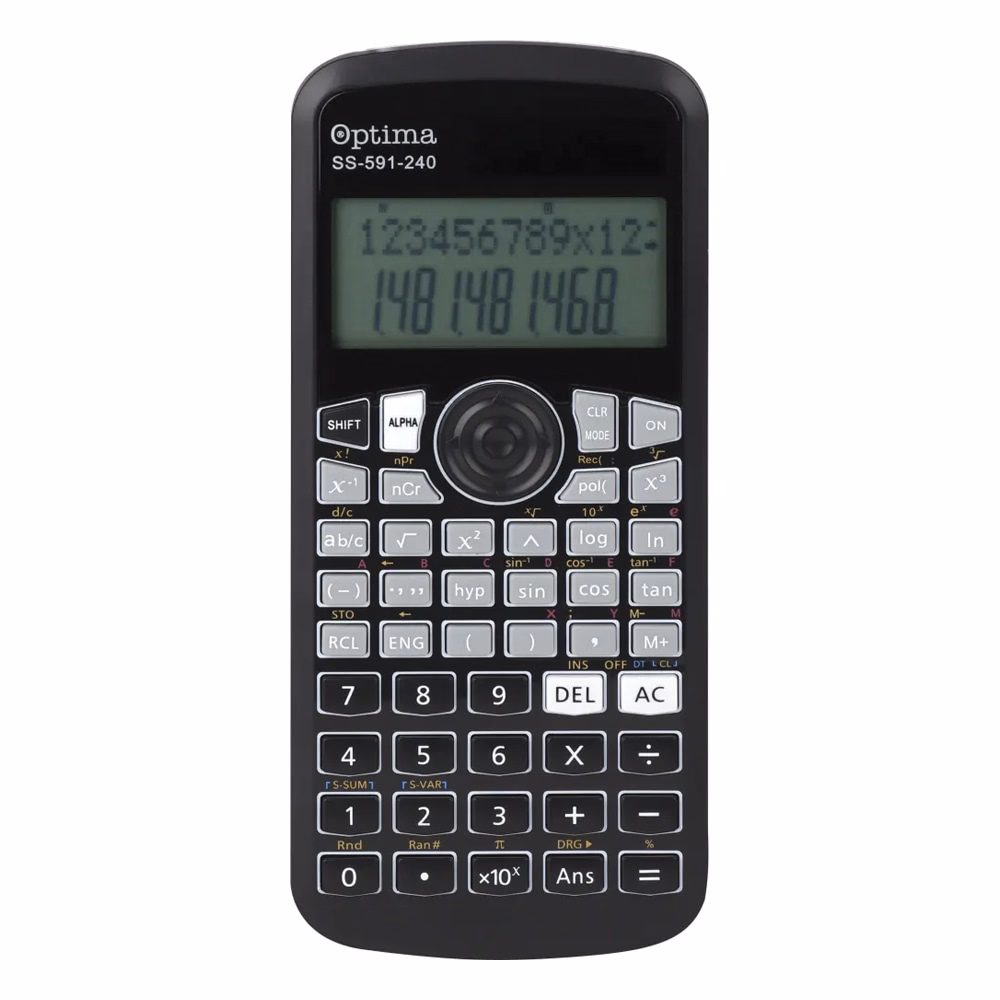 Számológép tudományos OPTIMA SS-591 240 funkciós 12 digit