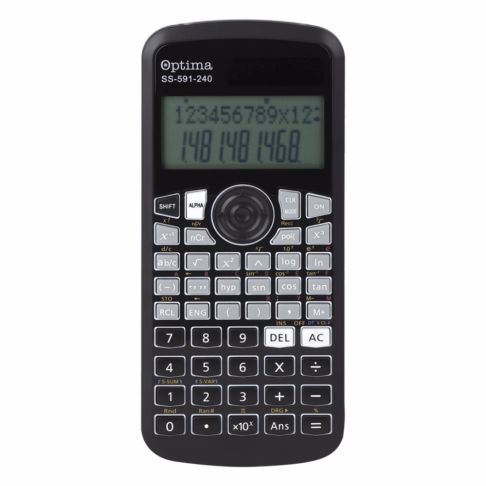 Számológép tudományos OPTIMA SS-591 240 funkciós 12 digit