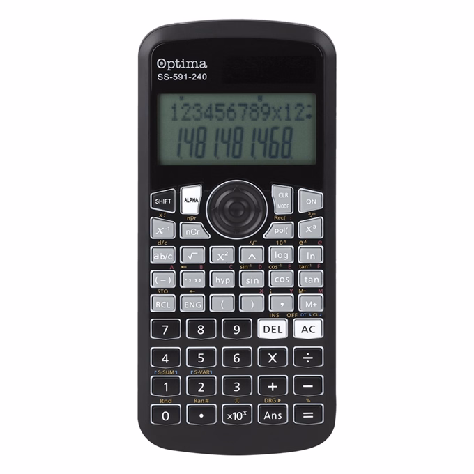 Számológép tudományos OPTIMA SS-591 240 funkciós 12 digit