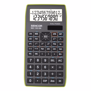 Számológép tudományos SENCOR SEC-150 240 funkciós 2 soros 10+2 digit zöld