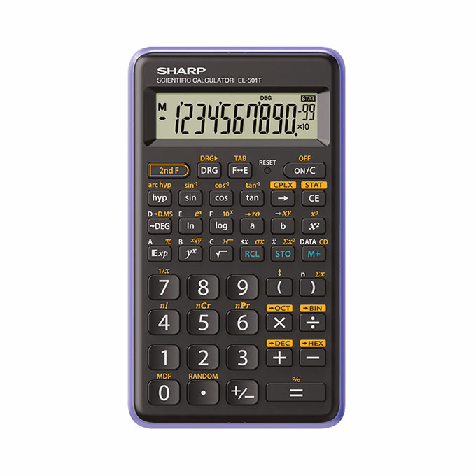 Számológép tudományos SHARP EL-501XBVL 146 funkciós 12 digit lila