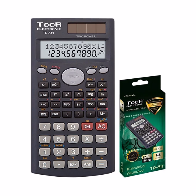 Számológép tudományos TOOR TR-51 240 funkciós 2 soros 12 digit