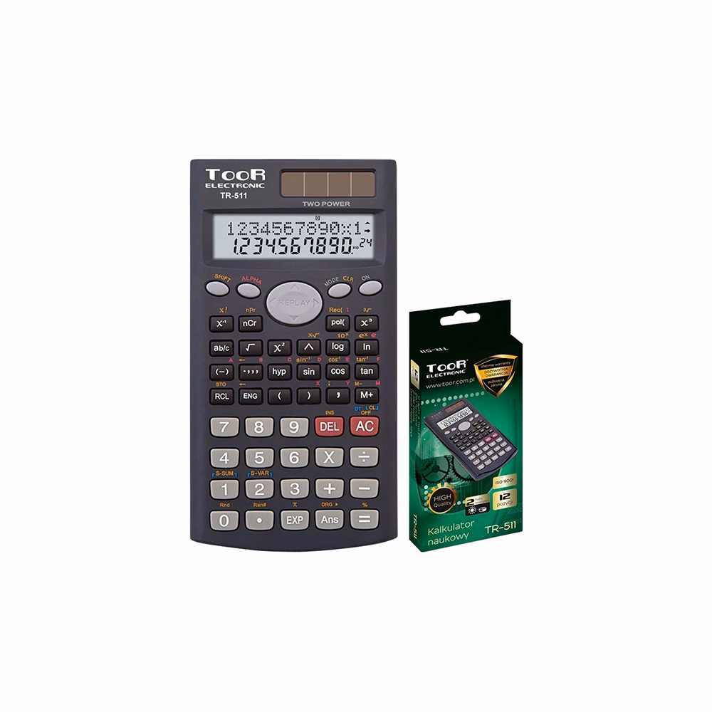 Számológép tudományos TOOR TR-51 240 funkciós 2 soros 12 digit