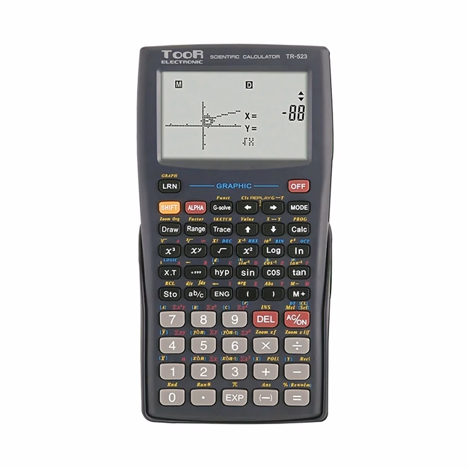 Számológép tudományos TOOR TR-523 360 funkciós grafikus 12 digites