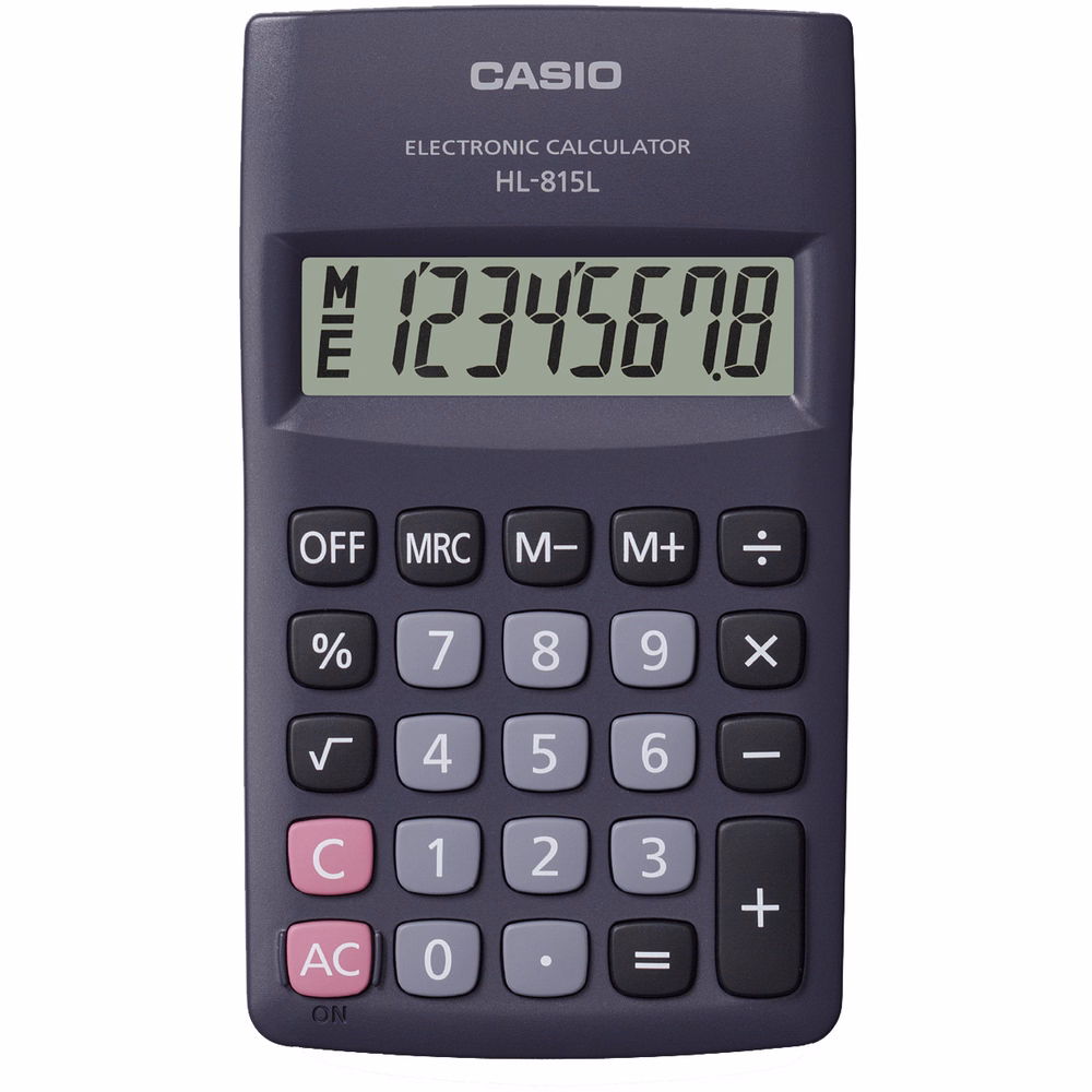 Számológép zseb CASIO HL-815L BK 8 digit