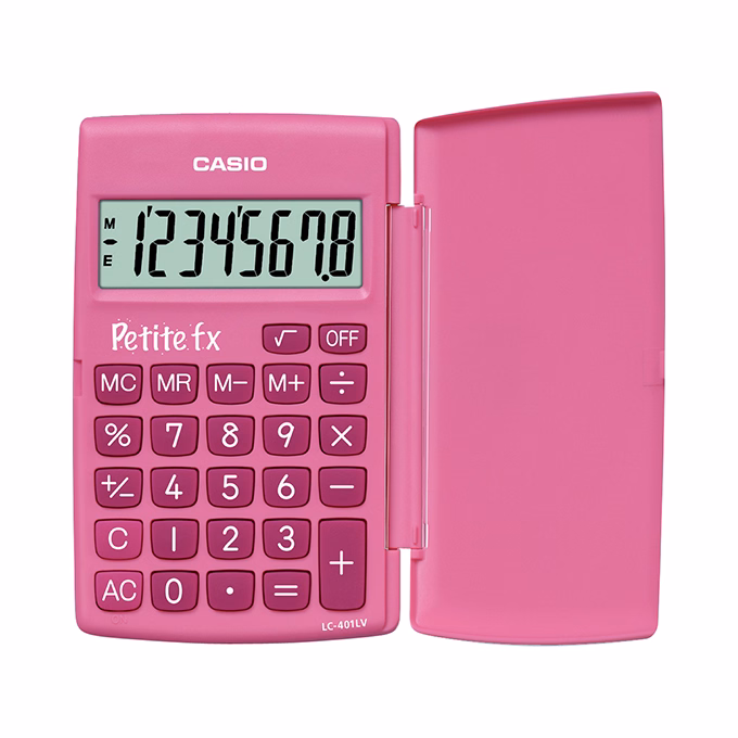 Számológép zseb CASIO LC 401 LV 8 digit pink Számológép zseb CASIO LC 401 LV 8 digit pink