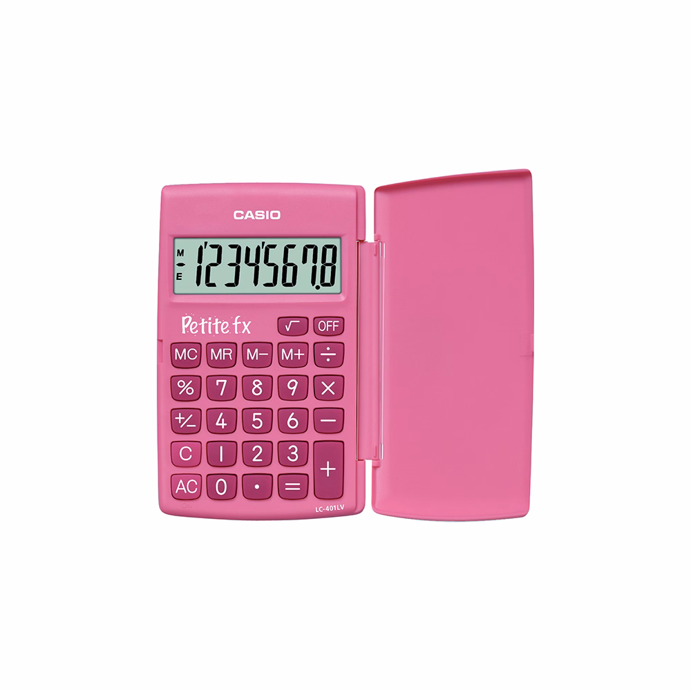 Számológép zseb CASIO LC 401 LV 8 digit pink Számológép zseb CASIO LC 401 LV 8 digit pink