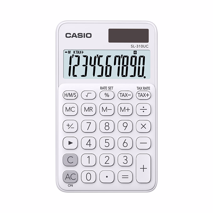 Számológép zseb CASIO SL 310 UC 10 digit fehér