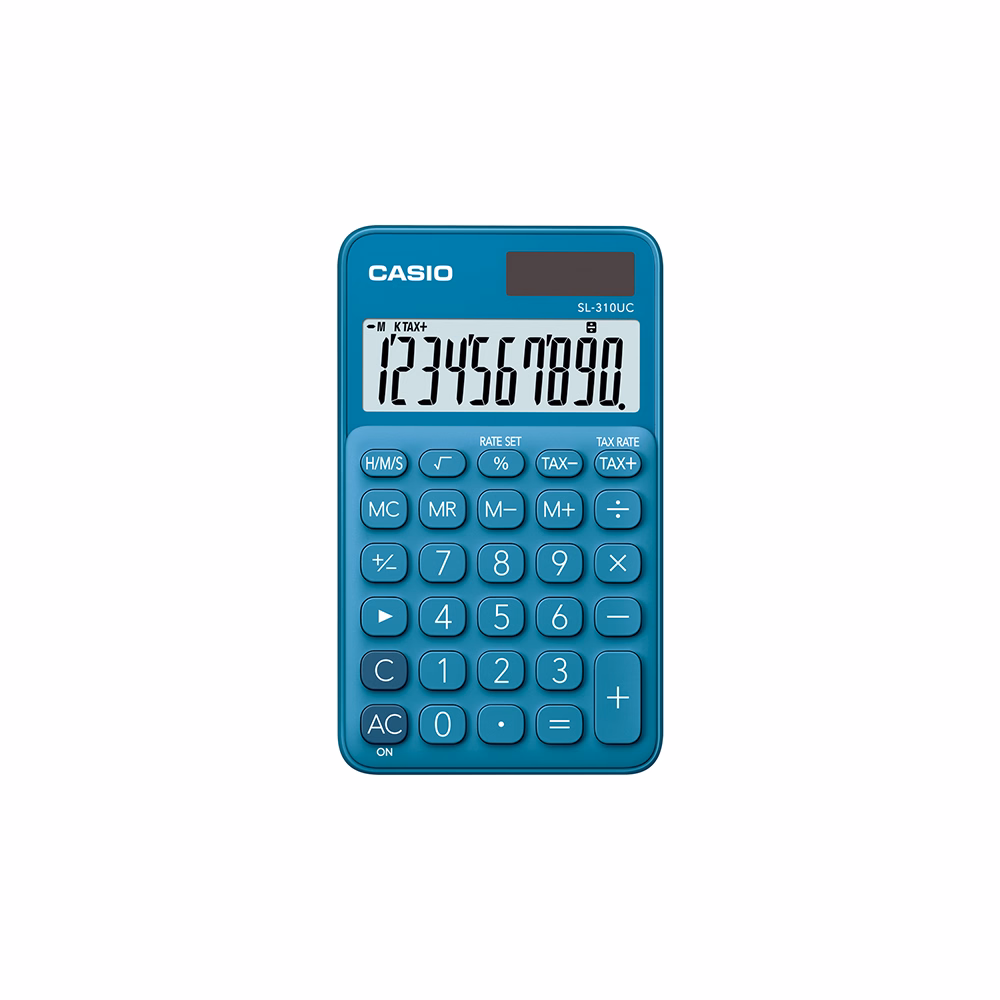 Számológép zseb CASIO SL 310 UC 10 digit kék