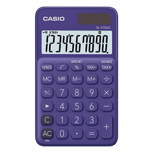 Számológép zseb CASIO SL 310 UC 10 digit lila