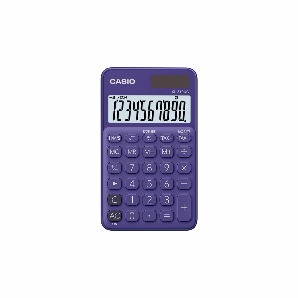 Számológép zseb CASIO SL 310 UC 10 digit lila