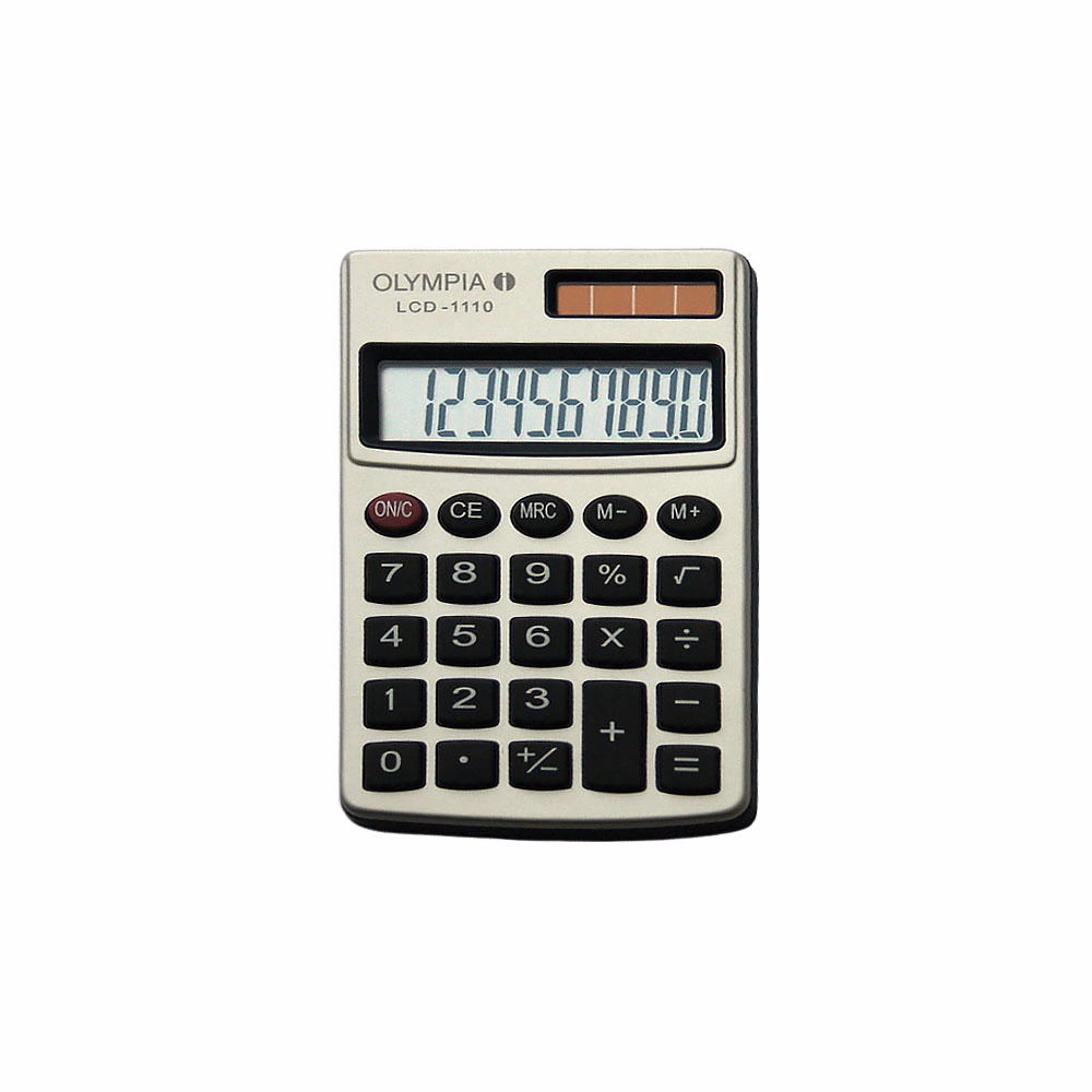 Számológép zseb OLYMPIA LCD-1110 10 digit ezüst