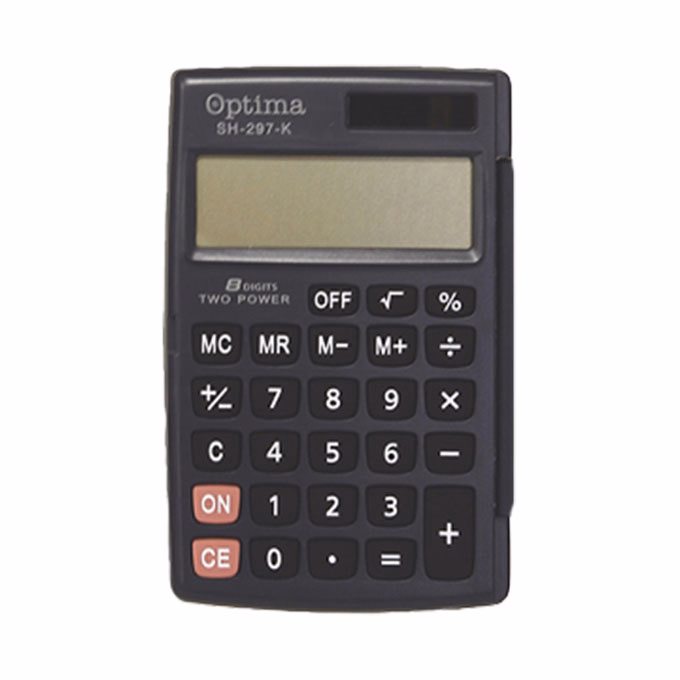 Számológép zseb OPTIMA SH-297K 8 digit