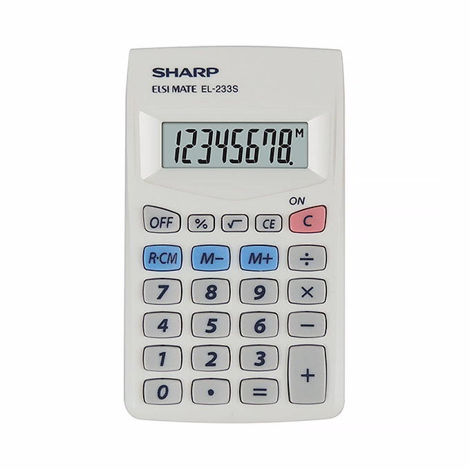 Számológép zseb SHARP EL-233S 8 digit
