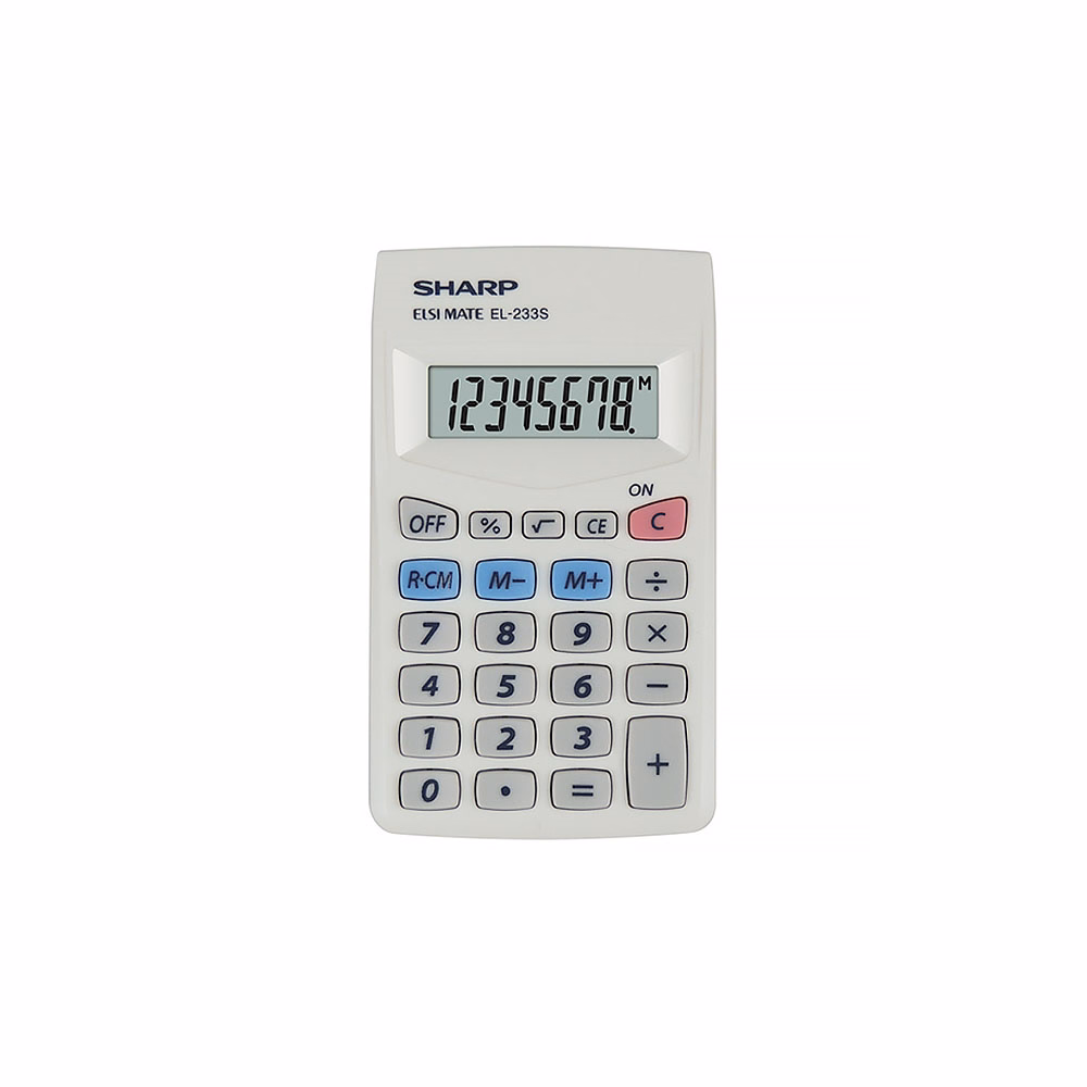 Számológép zseb SHARP EL-233S 8 digit
