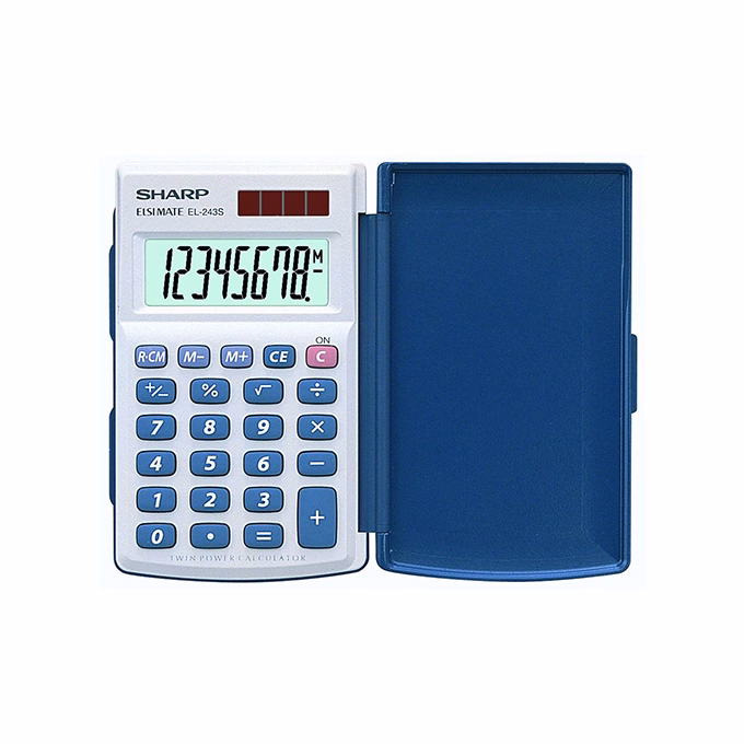 Számológép zseb SHARP EL-243S 8 digit