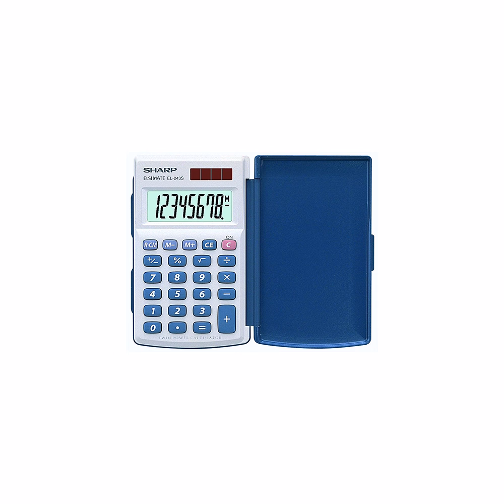 Számológép zseb SHARP EL-243S 8 digit