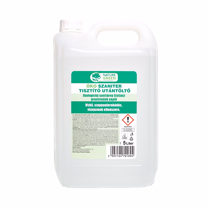 Szaniter tisztító utántöltő DYMOL Nature Green Öko 5L