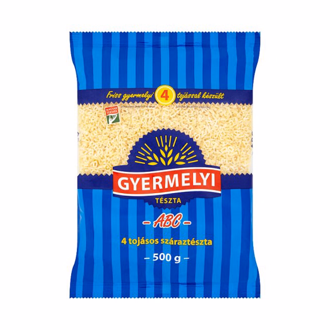 Száraztészta ABC GYERMELYI 4 tojásos 500 g