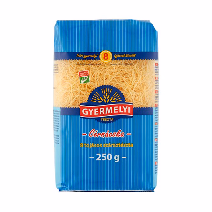 Száraztészta cérnácska GYERMELYI 8 tojásos 250 g