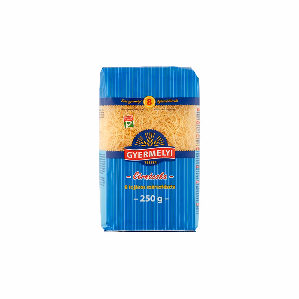 Száraztészta cérnácska GYERMELYI 8 tojásos 250 g