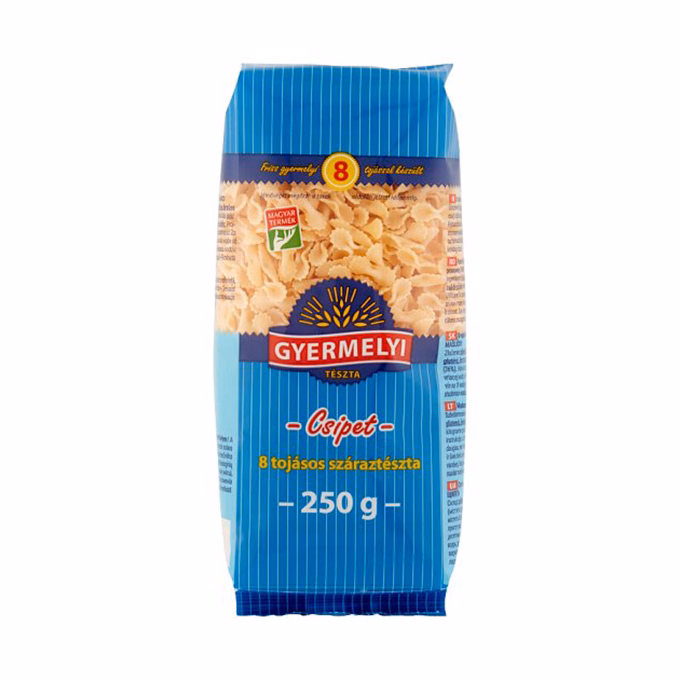 Száraztészta csipet GYERMELYI 8 tojásos 250 g