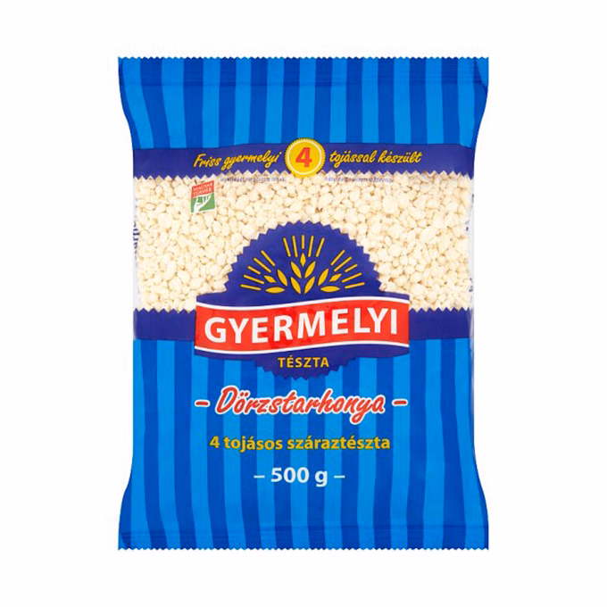 Száraztészta dörzstarhonya GYERMELYI 4 tojásos 500 g