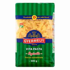Száraztészta fodros kocka GYERMELYI Vita Pasta durum 500 g Száraztészta fodros kocka GYERMELYI Vita Pasta durum 500 g