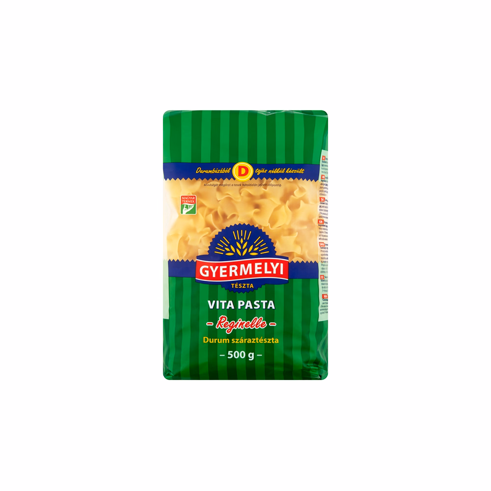 Száraztészta fodros kocka GYERMELYI Vita Pasta durum 500 g Száraztészta fodros kocka GYERMELYI Vita Pasta durum 500 g