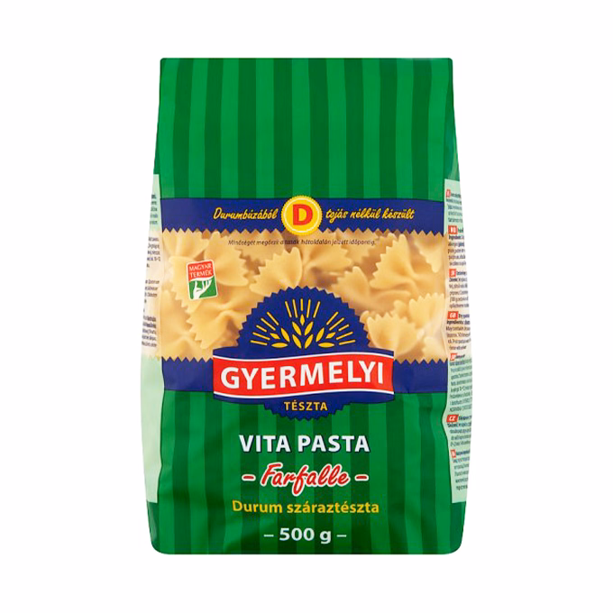 Száraztészta masni GYERMELYI Vita Pasta durum 500 g