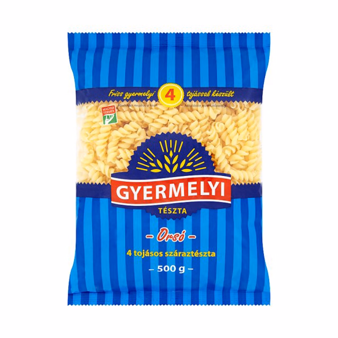 Száraztészta orsó GYERMELYI 4 tojásos 500 g