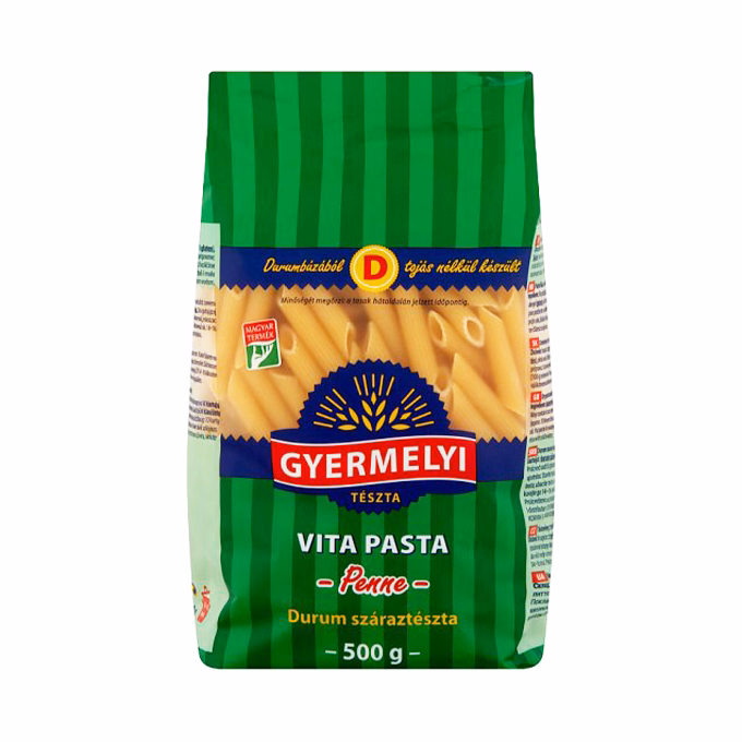 Száraztészta penne GYERMELYI Vita Pasta durum 500 g