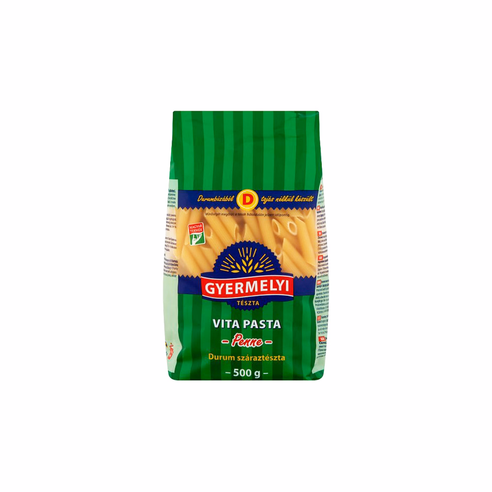 Száraztészta penne GYERMELYI Vita Pasta durum 500 g