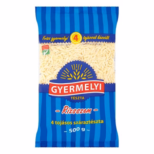 Száraztészta rizsszem GYERMELYI 4 tojásos 500 g