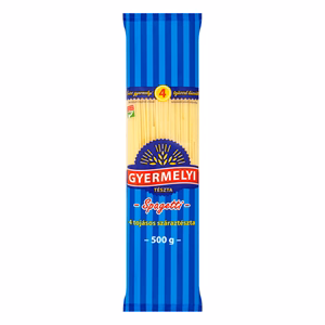 Száraztészta spagetti GYERMELYI 4 tojásos 500 g