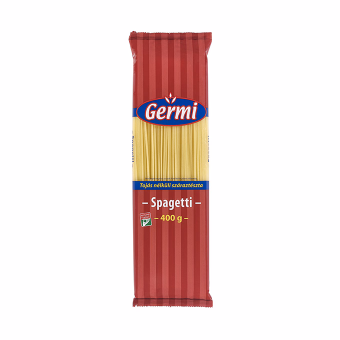 Száraztészta spagetti GYERMELYI Germi tojás nélküli 400 g