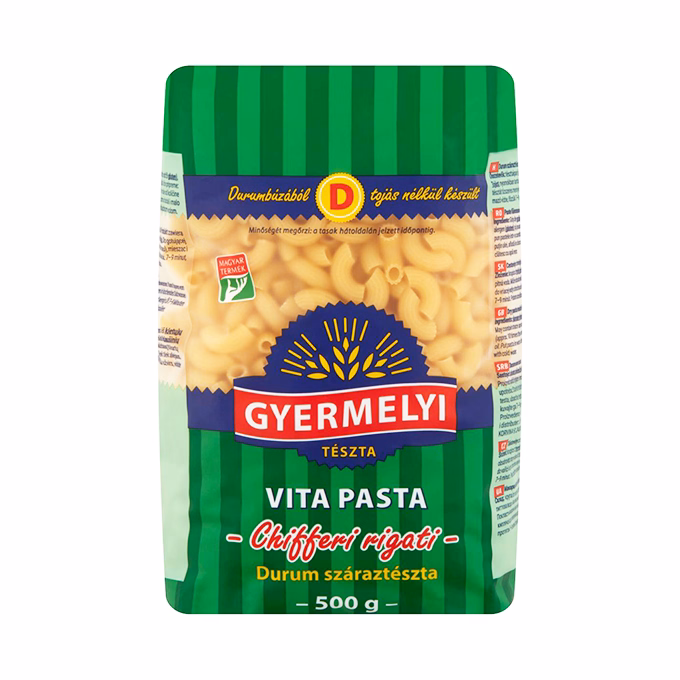 Száraztészta szarvacska GYERMELYI Vita Pasta durum 500 g