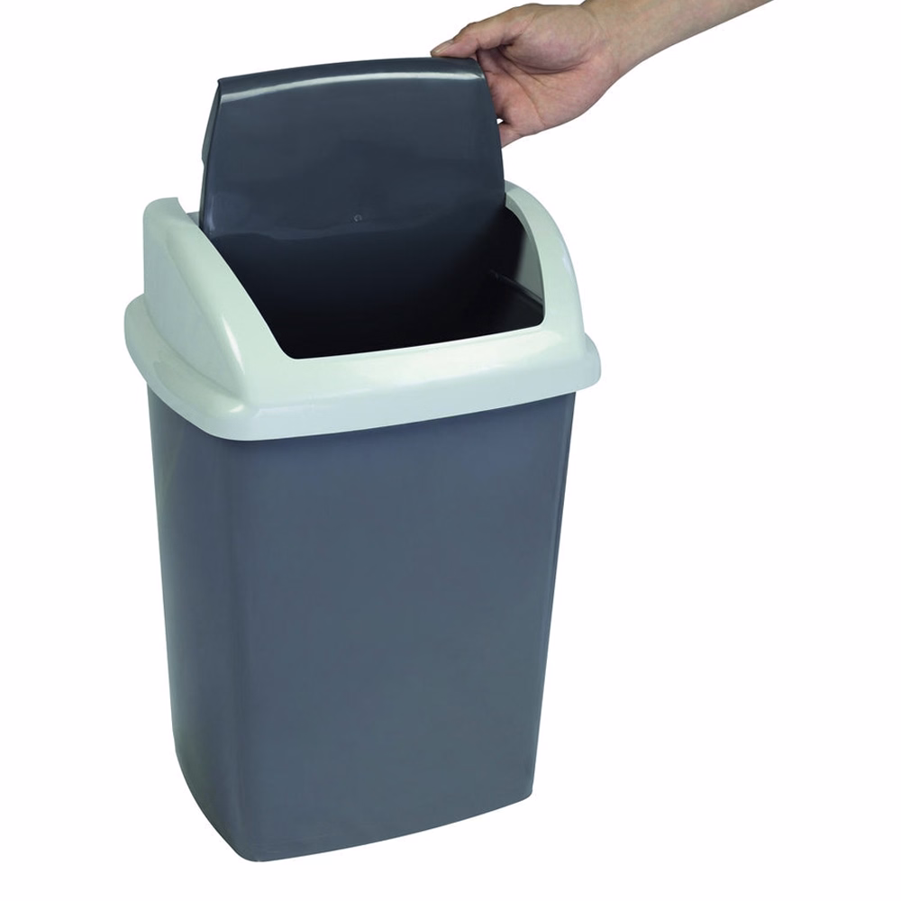 Szemetes billenő fedeles MAUL 24L fekete
