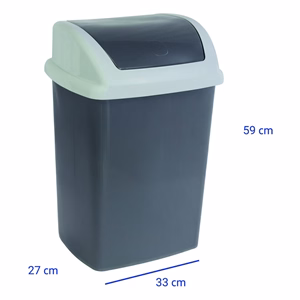Szemetes billenő fedeles MAUL 24L fekete