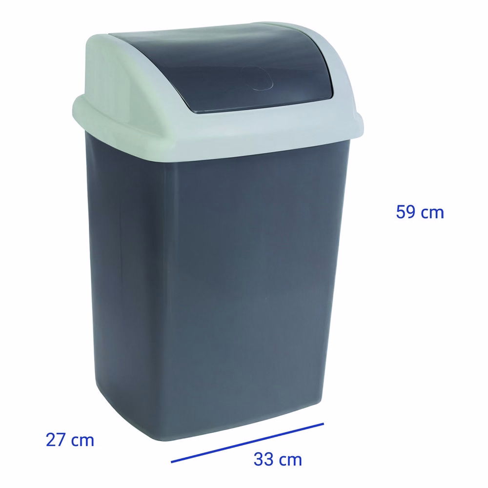 Szemetes billenő fedeles MAUL 24L fekete