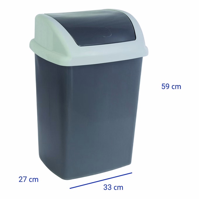 Szemetes billenő fedeles MAUL 24L fekete