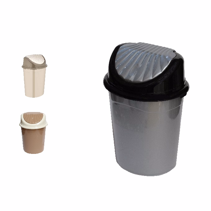 Szemetes billenő fedeles OYSTER kerek 7L