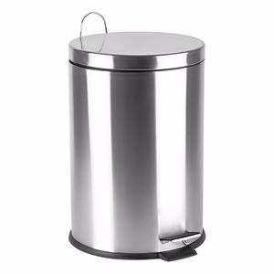 Szemetes pedálos kivehető műanyag vödörrel fém 5l